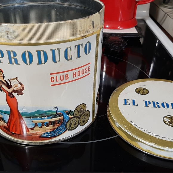 EL PRODUCTO Club House Antique Cigar Tin - Picture 4 of 7